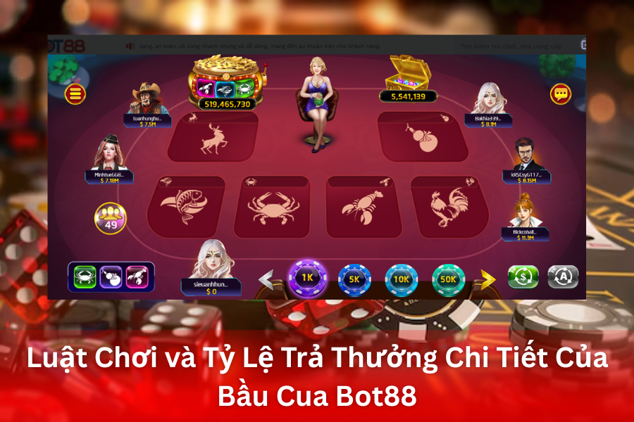 Luật Chơi và Tỷ Lệ Trả Thưởng Chi Tiết Của Bầu Cua Bot88