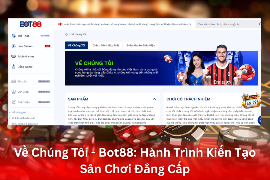 Về Chúng Tôi - Bot88 Hành Trình Kiến Tạo Sân Chơi Đẳng Cấp